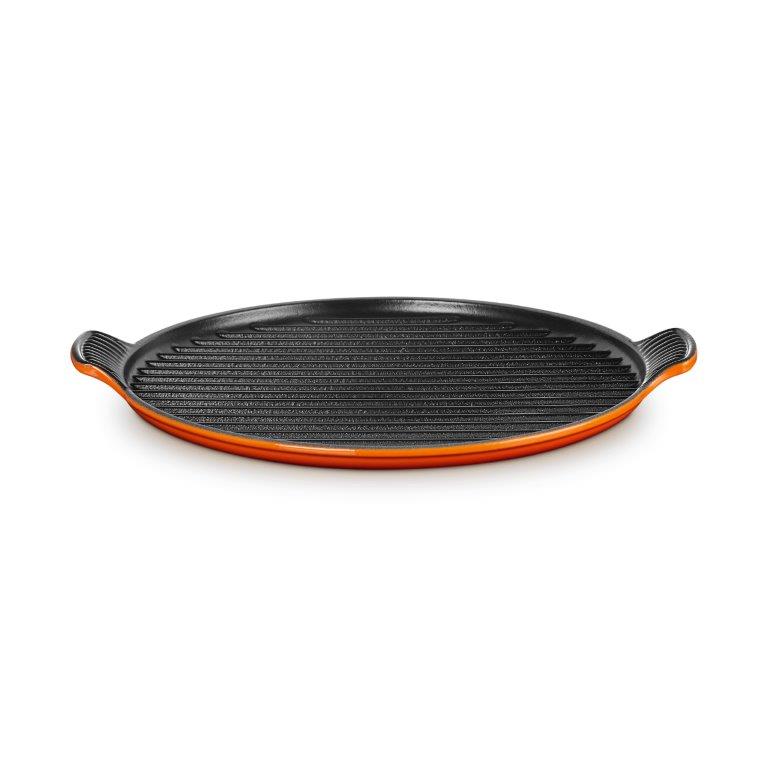Le Creuset Cast Iron Bistro Round Grill 32cm 20 OFF END OF SUMMER SALE Diss Ironworks